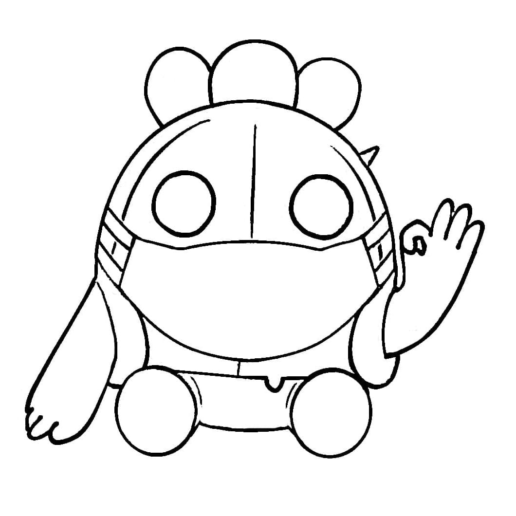 Desenho de Spike Brawl Stars 7 para Colorir