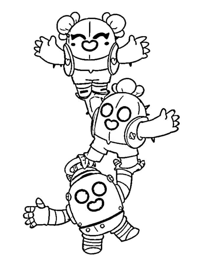 Desenho de Spike Brawl Stars 8 para Colorir
