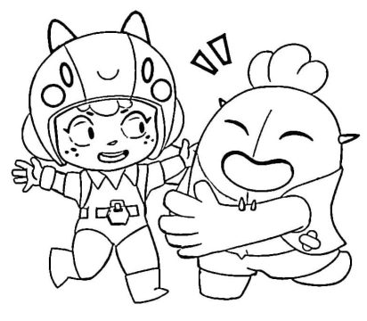 Desenho de Spike Brawl Stars para crianças de 5 Anos para Colorir