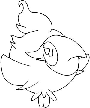 Desenho de Pokemon Spritzee grátis para crianças para Colorir