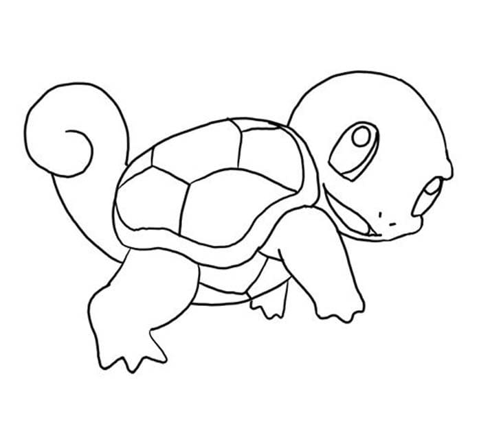 Desenho de Squirtle Download Pdf para Colorir
