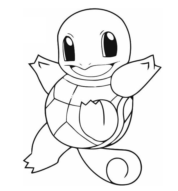 Desenho de Squirtle para Colorir Download