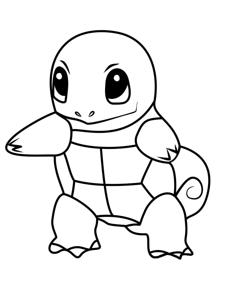 Desenho de Squirtle para Imprimir Pdf Grátis