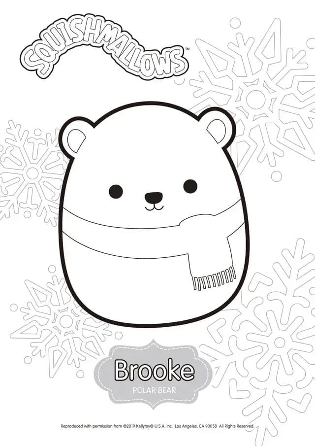 Desenho de Brooke Squishmallow para Colorir