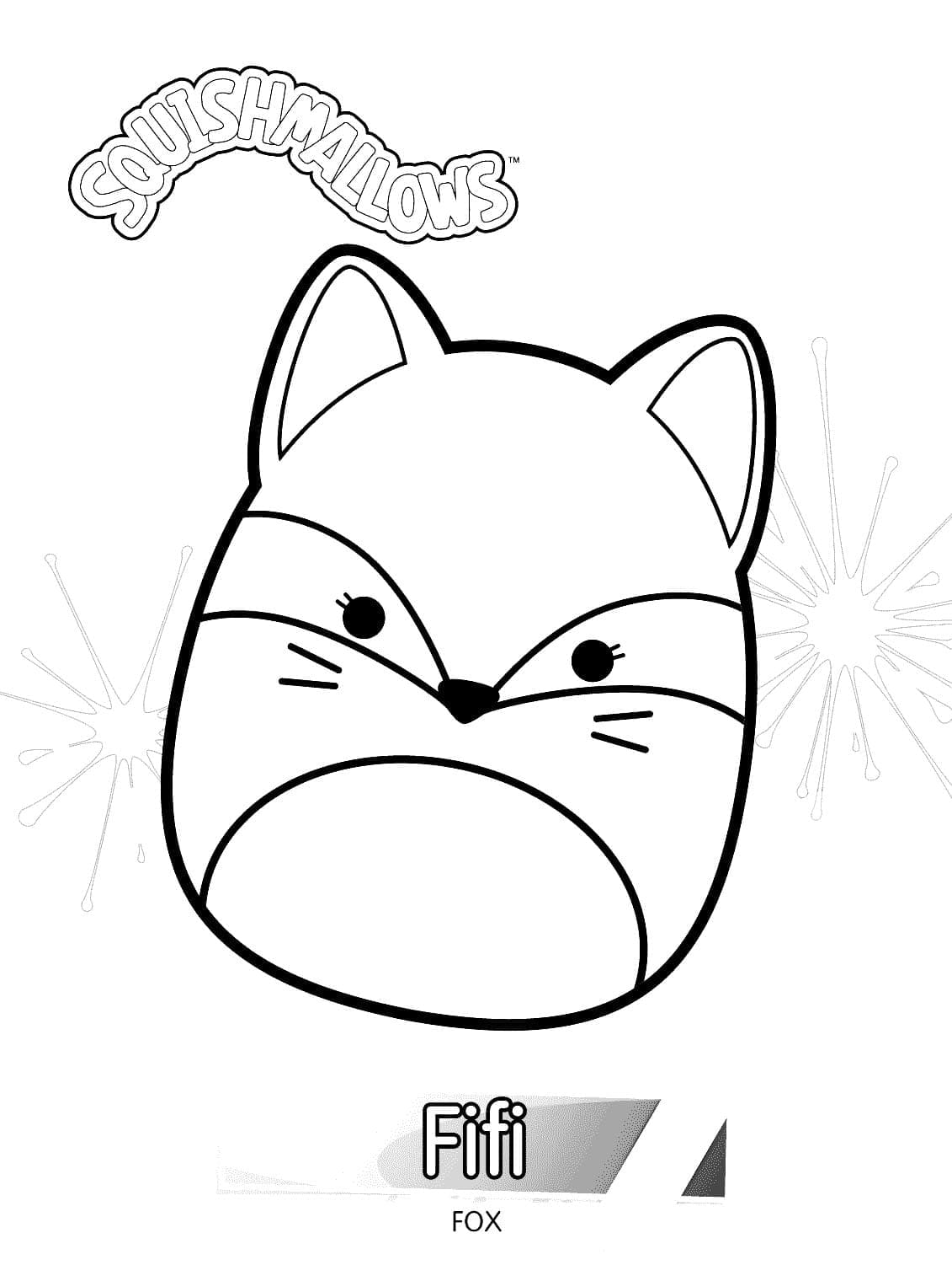 Desenho de Fifi Squishmallow para Colorir