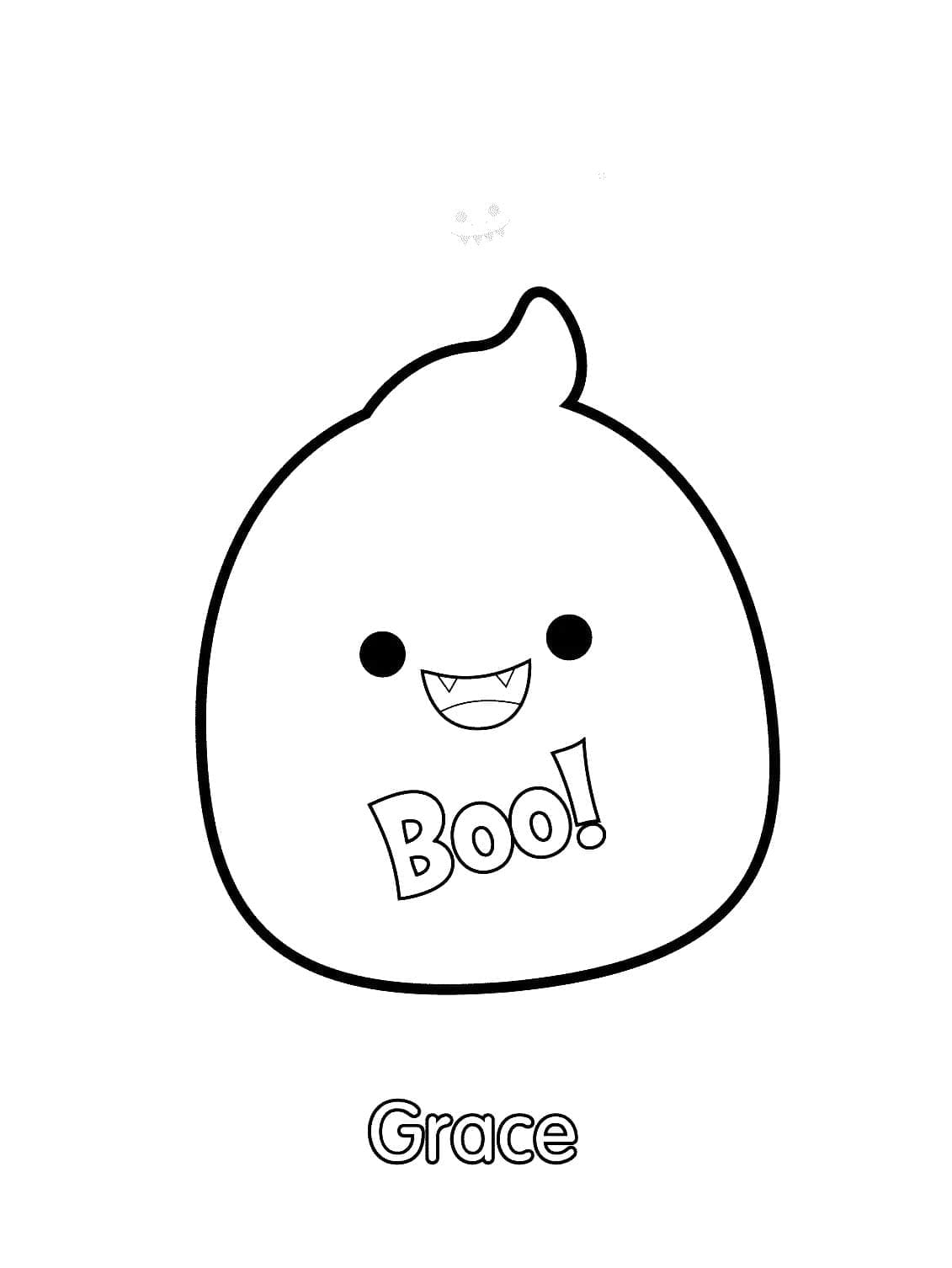 Desenho de Grace Squishmallow para Colorir