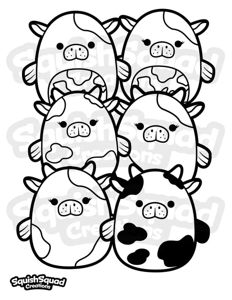 Desenho de Imagem de Squishmallow para Colorir