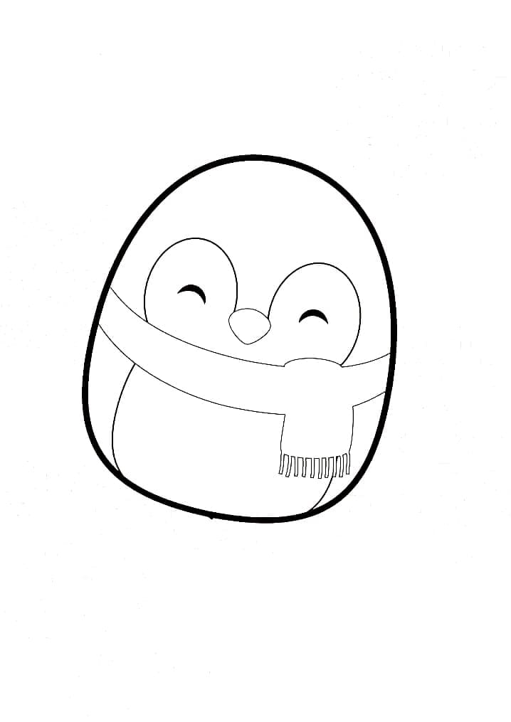 Desenho de Luna de Squishmallow para Colorir