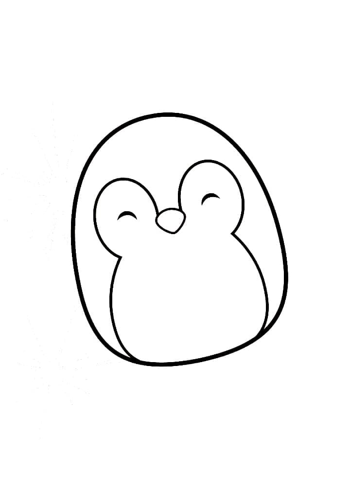 Desenho de Puff de Squishmallow para Colorir