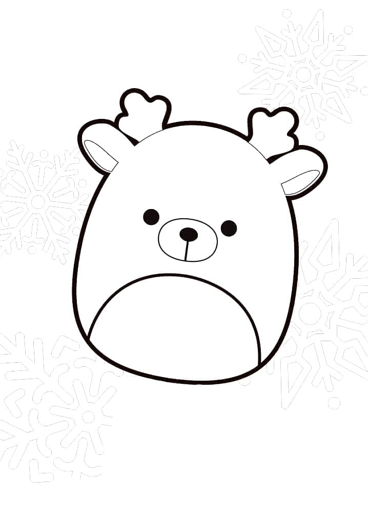 Desenho de Ruby de Squishmallow para Colorir
