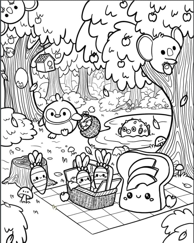 Desenho de Squishmallow para Crianças de 4 Ano para Colorir