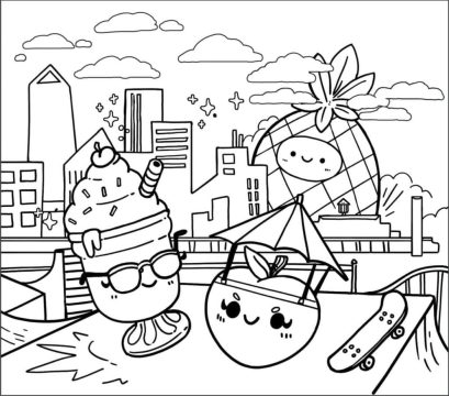 Desenho de Squishmallow para crianças de 5 Ano para Colorir
