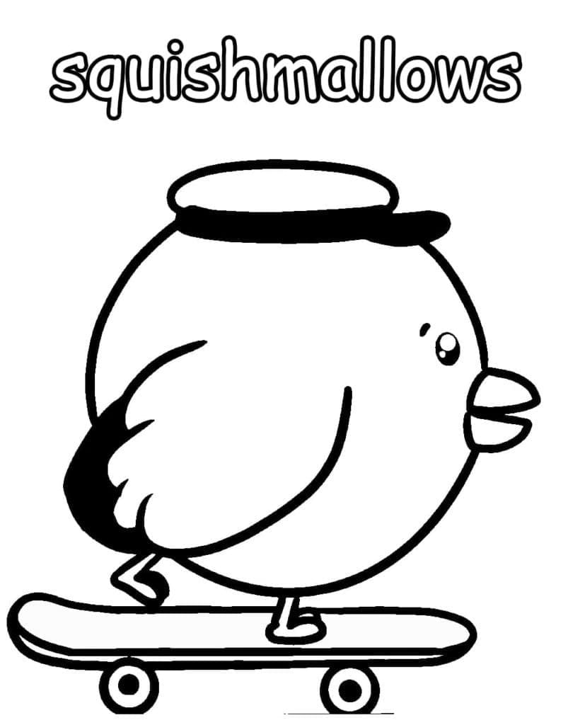 Desenho de Squishmallow para Crianças para Colorir