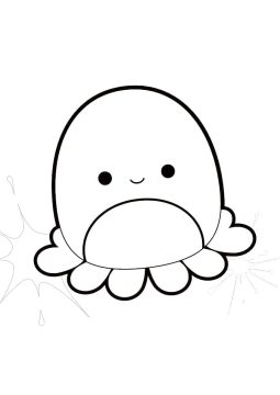 Desenho de Veronica de Squishmallow para Colorir