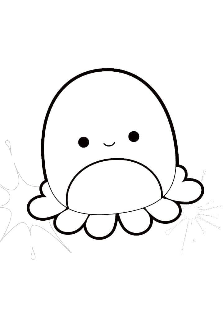 Desenho de Veronica de Squishmallow para Colorir