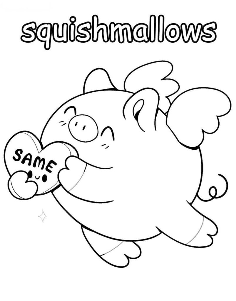 Desenho de Willow de Squishmallow para Colorir