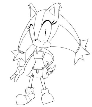Desenho de Sticks The Badger Imprimível grátis para crianças para Colorir