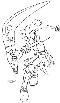 Desenho de Sticks The Badger Imprimível grátis para Colorir