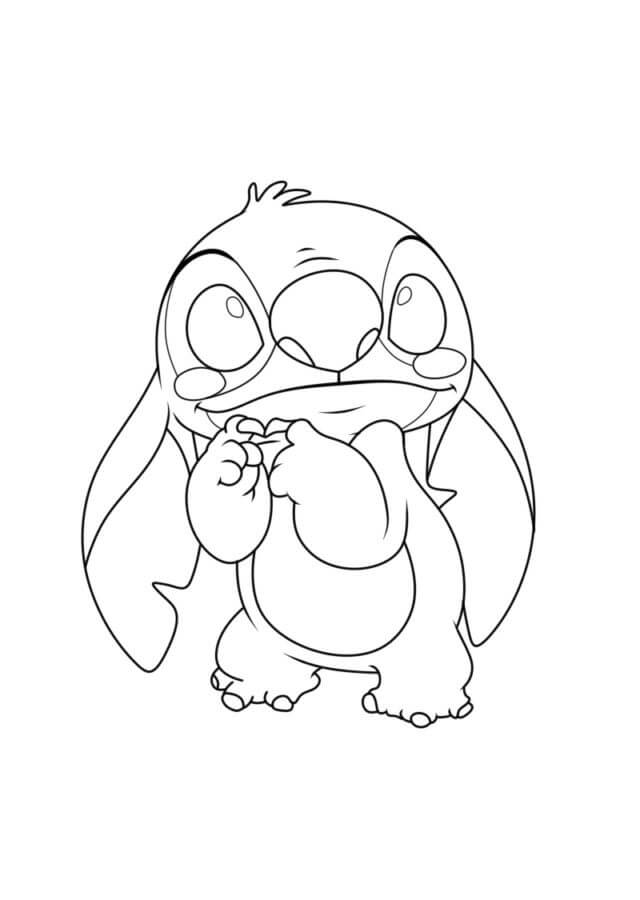 Desenho Fofo do Stitch para Pintar