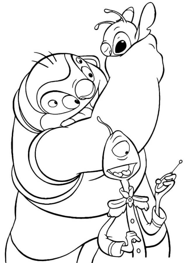 Desenhos de Stitch e Amigos para Imprimir e Colorir