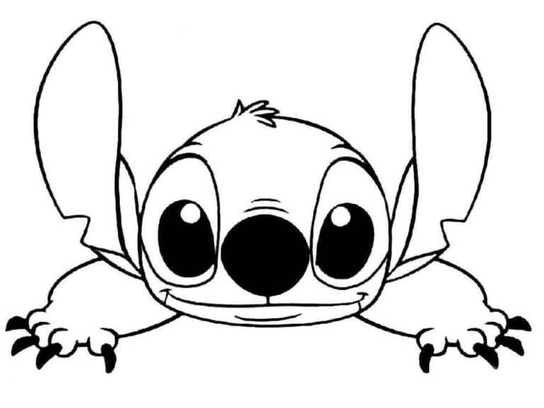 Desenhos do Stitch Fofo para Colorir