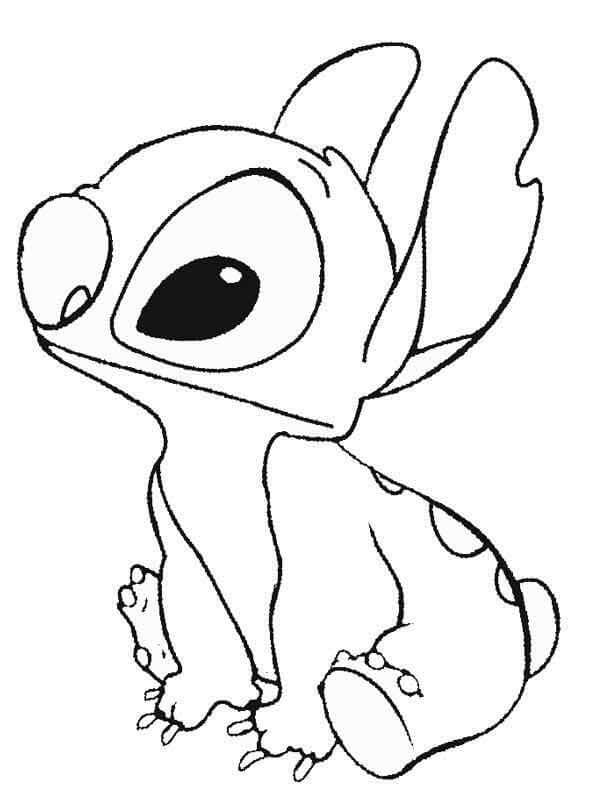 Imagem Grátis de Stitch para Pintar