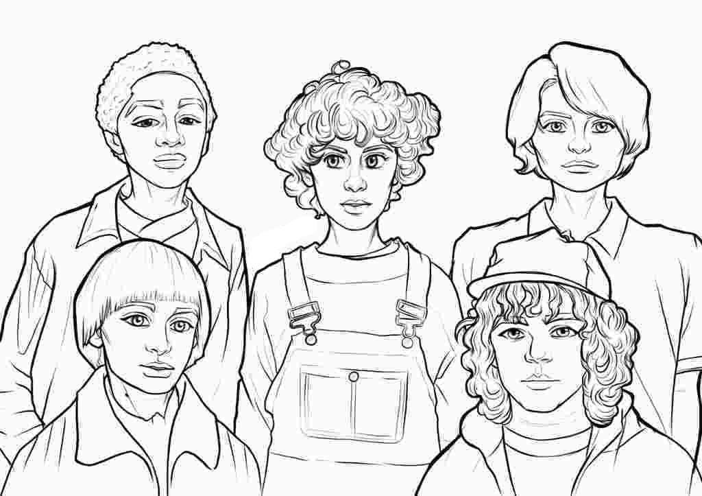 Desenho de Stranger Things para Colorir Imprimivel