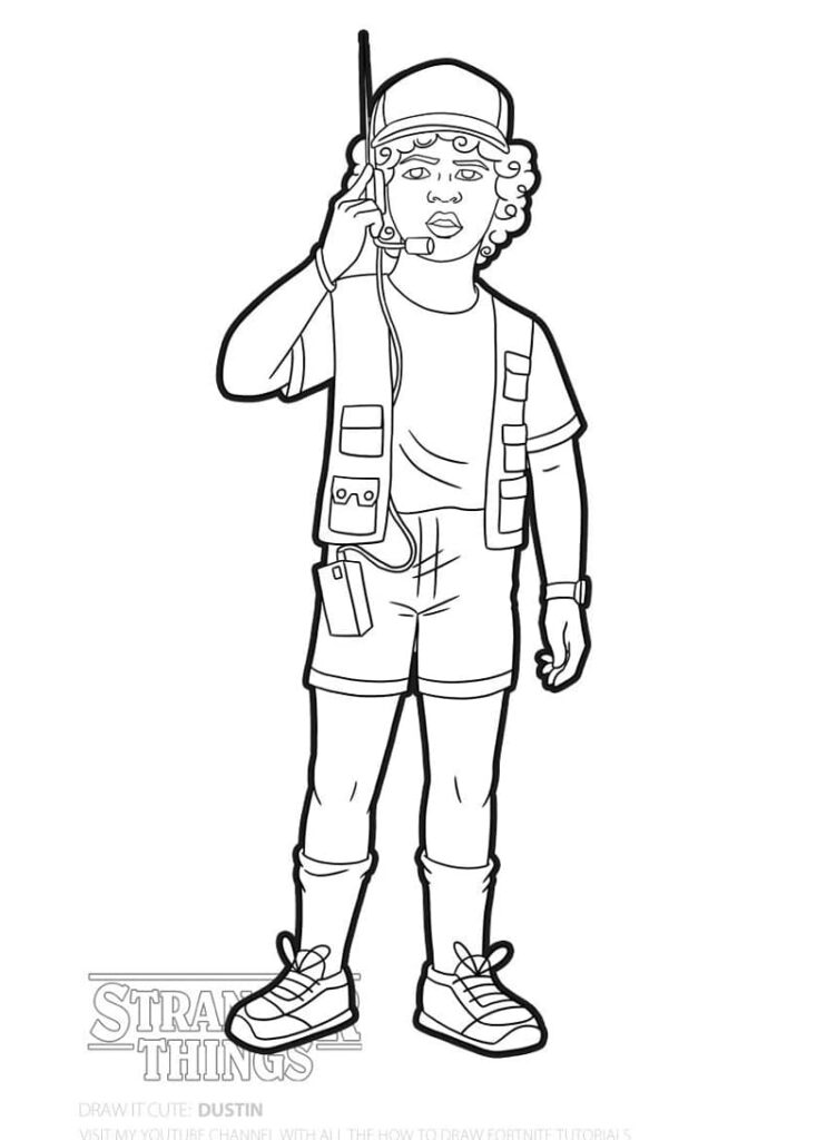 Desenho de Stranger Things para Colorir Pdf