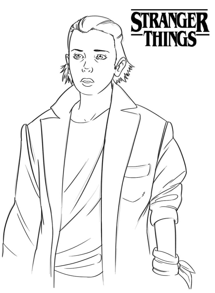 Desenho de Stranger Things para Imprimir em Pdf