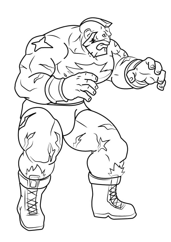 Desenhos de Street Fighter para Colorir