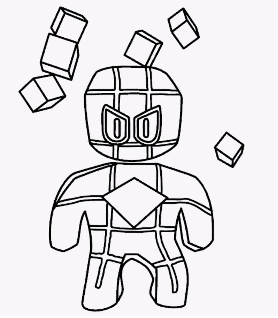 Desenho de Antidash Stumble Guys para Colorir