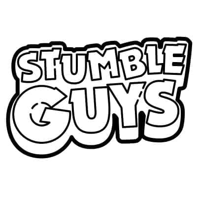 Desenho de Logotipo de Stumble Guys para Colorir