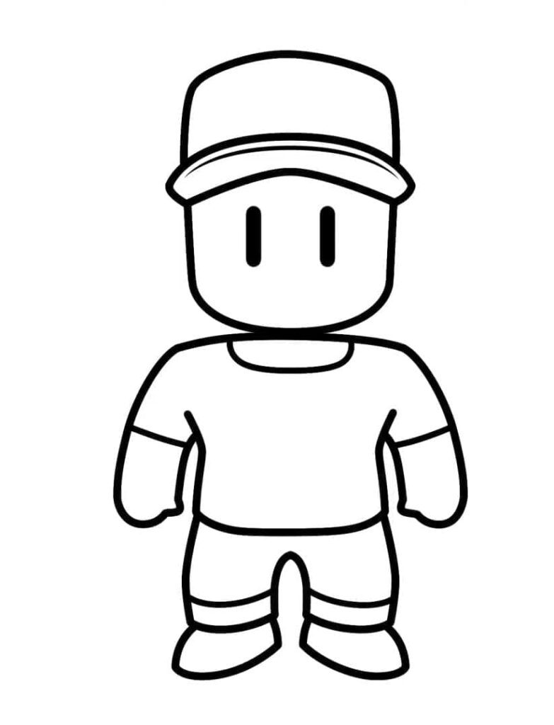 Desenho de Stumble Guys Imprimivel para Crianças para Colorir