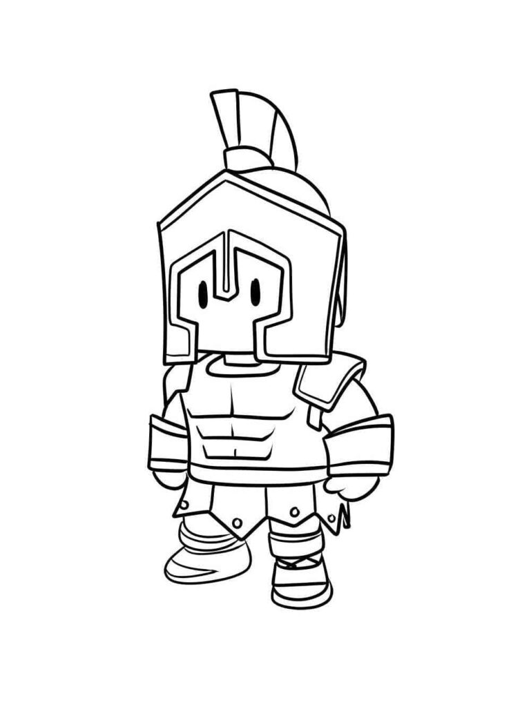 Desenho de Stumble Guys Imprimivel para Colorir