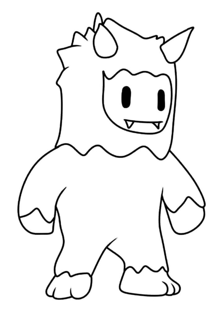 Desenho de Stumble Guys Videojogo para Colorir
