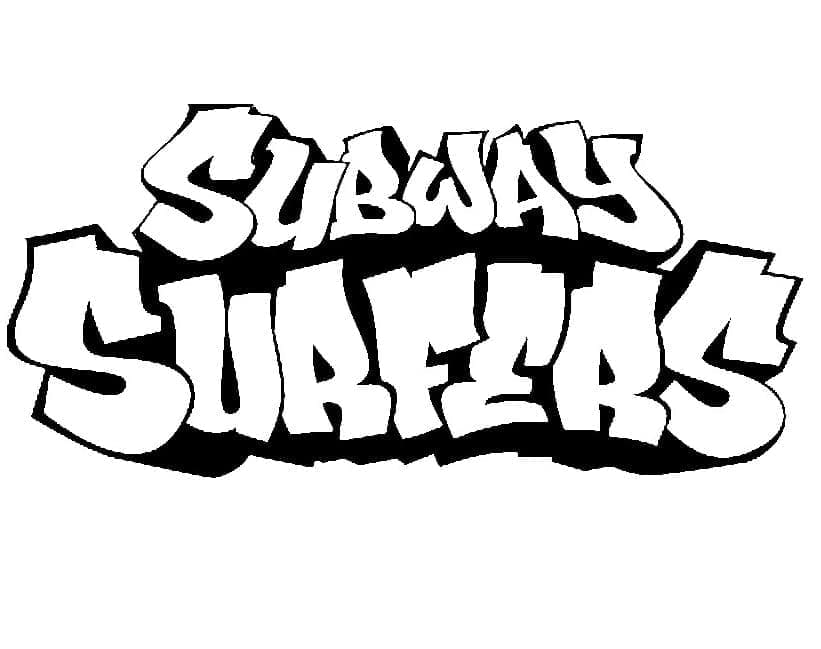 Desenho de Jogo Subway para Colorir