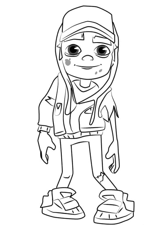 Desenhos de Subway Surfers para Colorir
