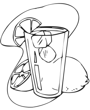 Desenho de Suco para Imprimir Imprimível