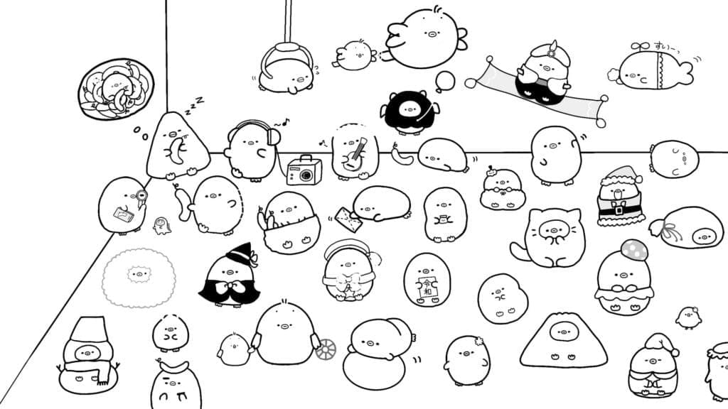 Desenho de Sumikko Gurashi para Crianças de 4 Ano para Colorir