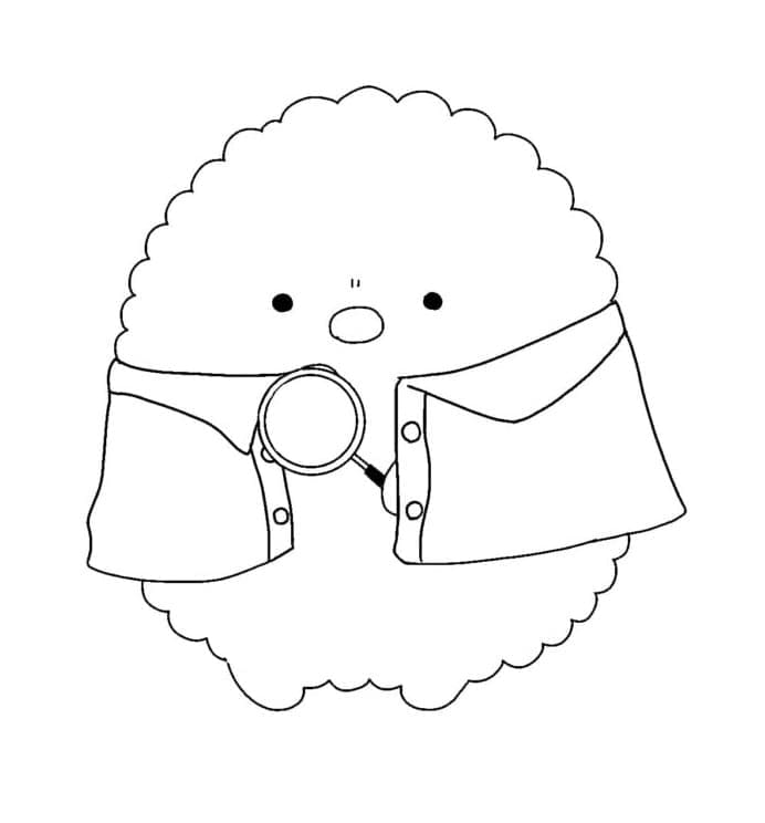 Desenho de Sumikko Gurashi para Crianças de 4 Anos para Colorir