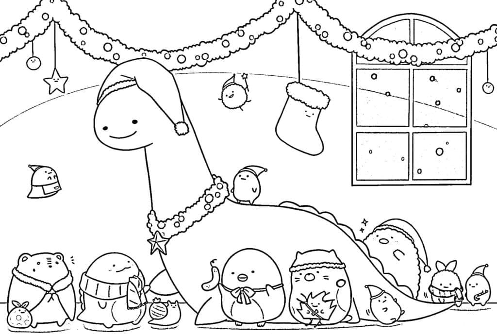 Desenho de Sumikko Gurashi para Crianças de 5 Anos para Colorir