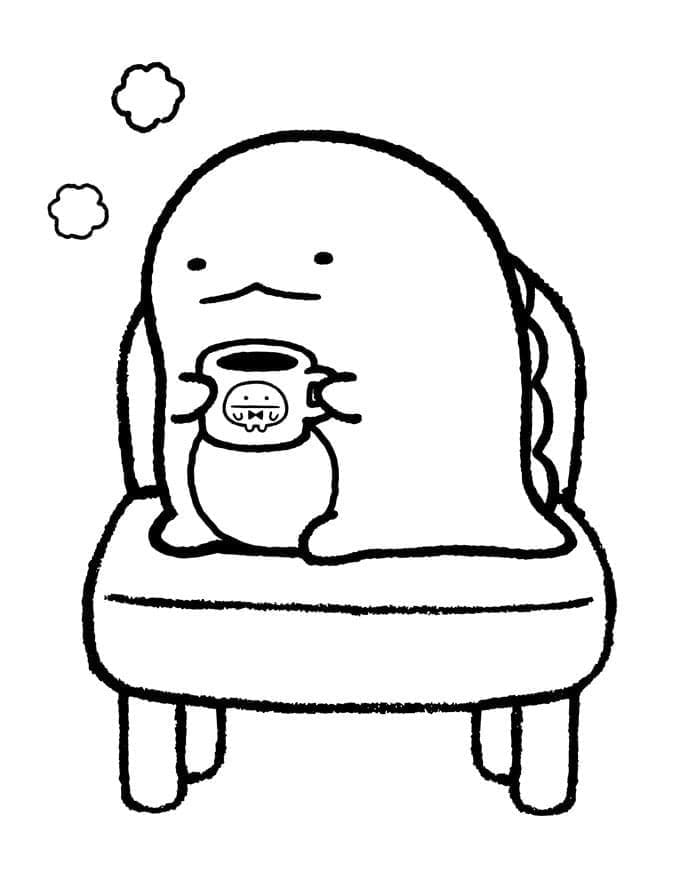 Desenho de Sumikko Gurashi Grátis Pdf para Colorir