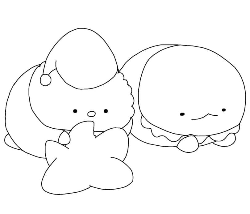 Desenho de Sumikko Gurashi Pdf para Colorir Grátis