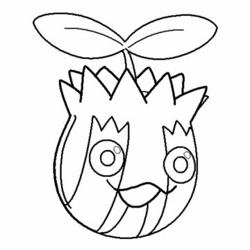 Desenho de Pokemon Sunkern para Colorir