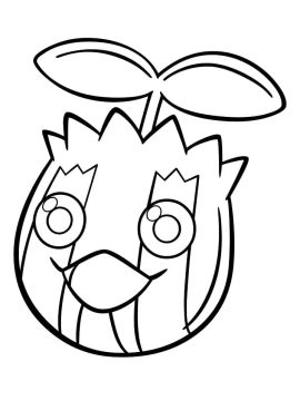Desenho de Sunkern grátis para crianças para Colorir