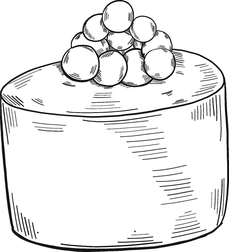 Desenho de Maravilhoso Sushi Imprimivel para Colorir