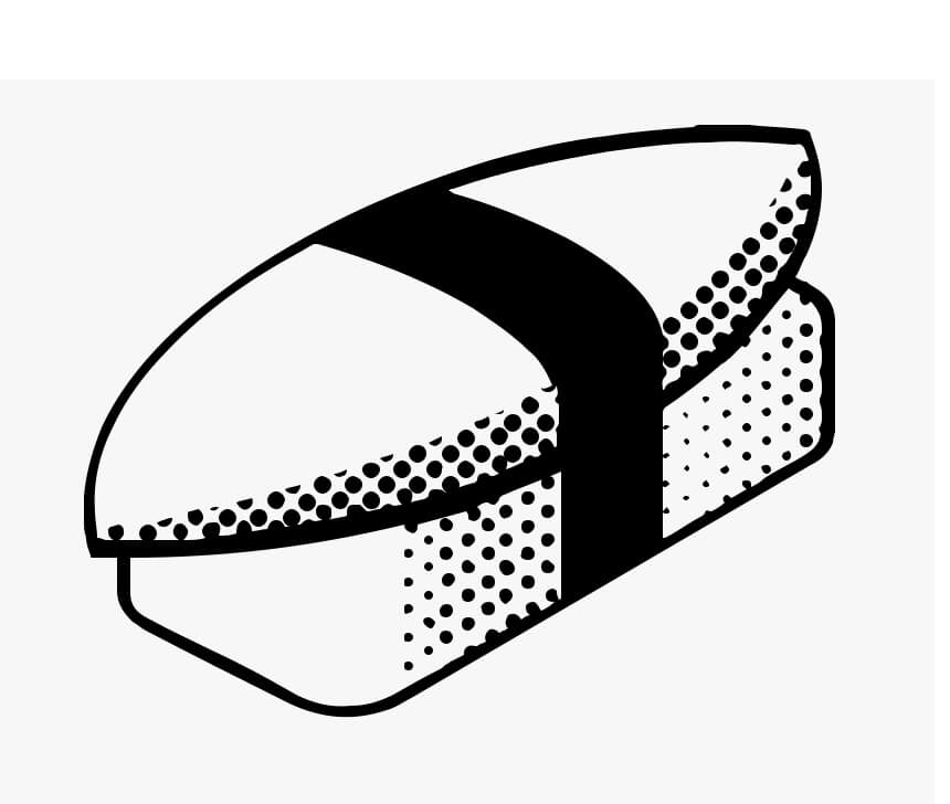 Desenho de Sushi para Imprimir Pdf Grátis