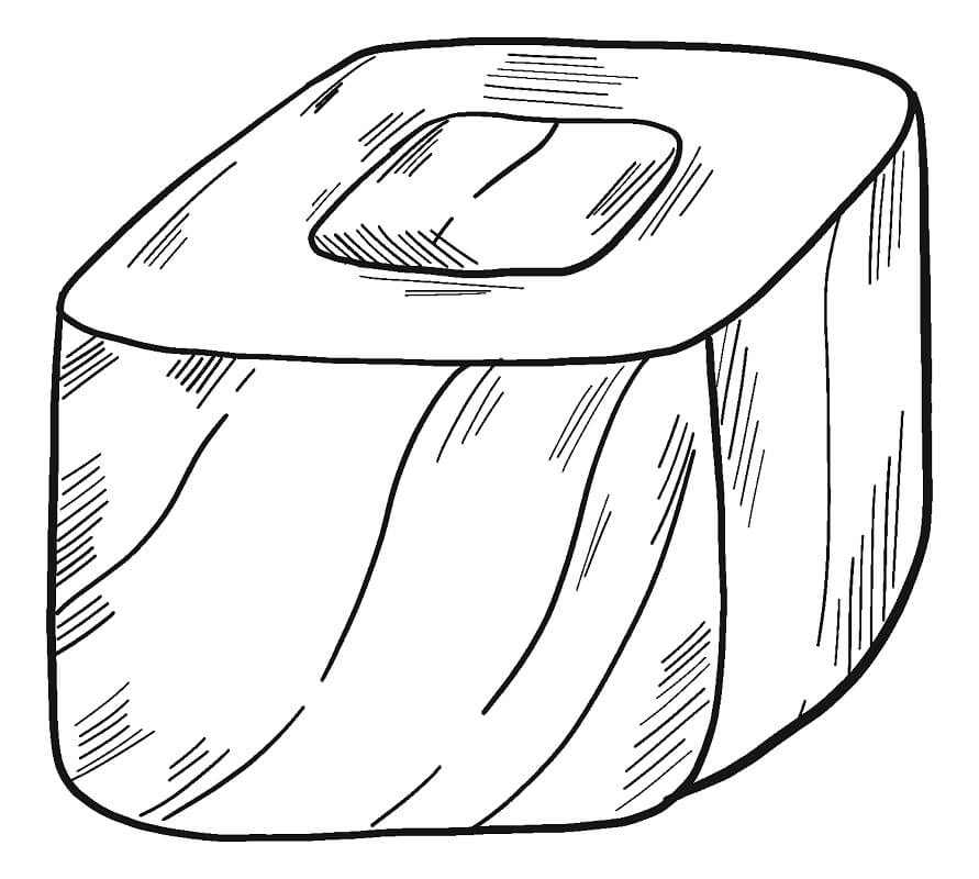 Desenho de Sushi Pdf para Colorir