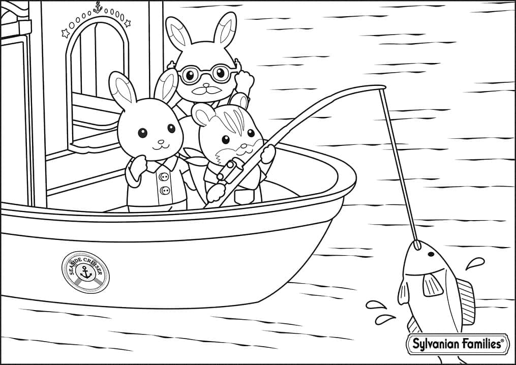 Desenho de Sylvanian Families para Colorir Download Pdf