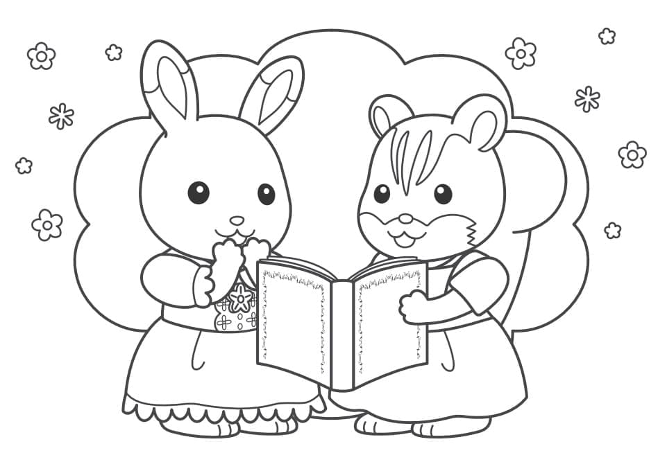 Desenho de Sylvanian Families para Colorir Download